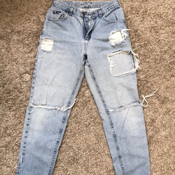 lee ripped jeans
